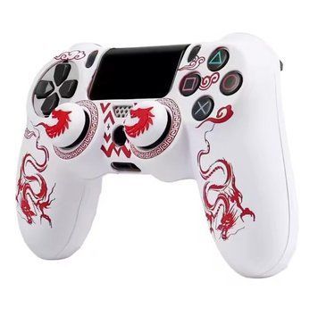Качественный защитный силиконовый чехол Red Dragon для геймпада Sony DualShock 4 (PS4) + накладки на стики 1292 фото