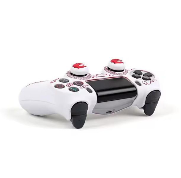 Якісний захисний силіконовий чохол Red Dragon для геймпаду Sony DualShock 4 (PS4) + накладки на стіки 1292 фото
