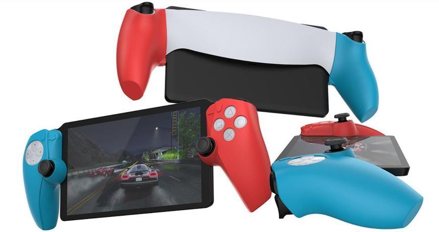 Силіконові рукоятки Dobe TP5-3555 Red-Blue для ігрової приставки Sony PlayStation Portal 1256 фото