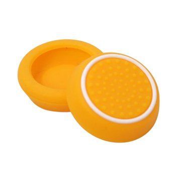 Силіконові антиковзкі накладки на стіки Honson (Yellow/White) для геймпадів Sony DualShock PS4 / DualSense PS5 / Xbox Series / Xbox One / Pro Controller Nintendo (2шт.) 1342 фото