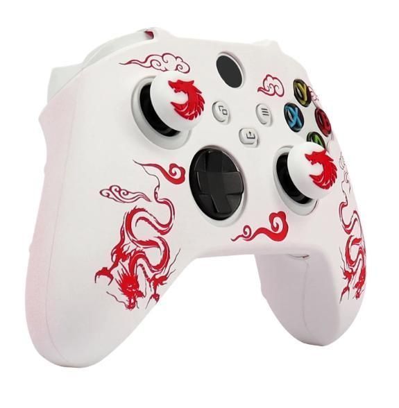 Якісний захисний силіконовий чохол Red Dragon для геймпаду Xbox Series X|S + накладки на стіки 1290 фото