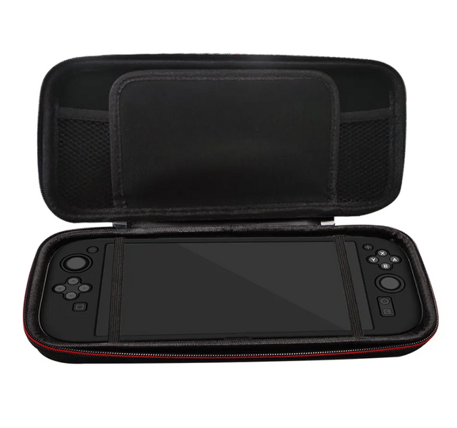 Жесткий защитный кейс Black Knitted для игровой приставки Nintendo Switch 2 1534 фото