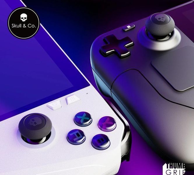 Накладки на стики Skull & Co. (6в1) для игровой приставки Steam Deck / ASUS ROG Ally / Steam Deck OLED (Black) 0917 фото