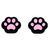 Силіконові накладки на стіки Paws (Black/Pink) для Nintendo Switch / Switch OLED / Switch LITE (2шт.) 1056 фото