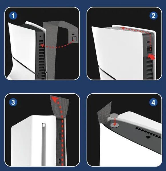 Защитный комплект от пыли и царапин iPega PG-P5S012 (8в1) для игровой приставки Sony PlayStation 5 SLIM 1157 фото