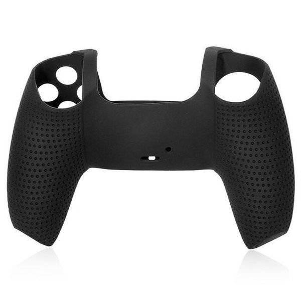 Захисний силіконовий чохол Dobe TP5-0559 Black для геймпаду Sony DualSense (PS5) + накладки на стіки 1258 фото