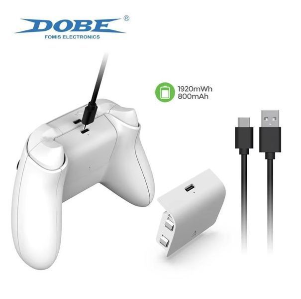 Акумуляторна батарея DOBE TYX-2610B (800 mAh) White + кабель Type-C (80 cм) для геймпада Microsoft Xbox Series S|X 1376 фото