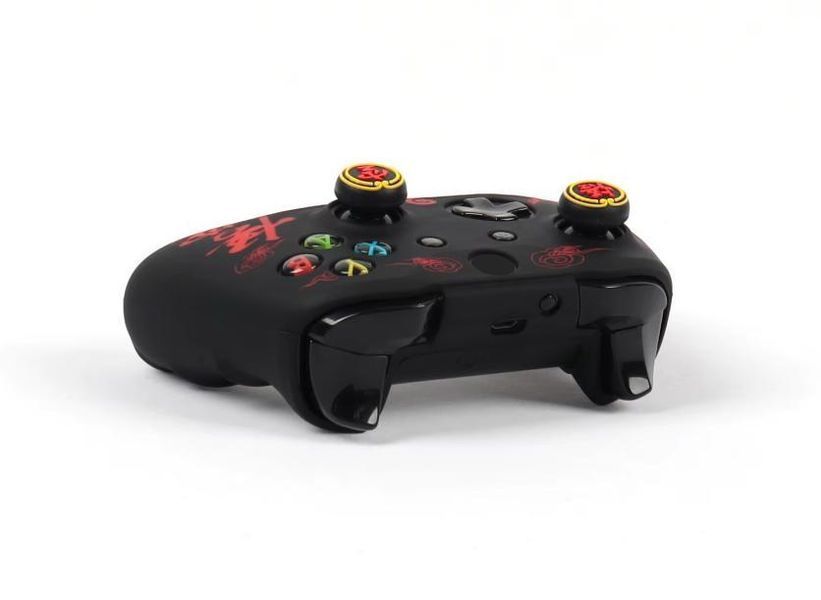 Якісний захисний силіконовий чохол Black Myth: Wukong (Red) для геймпаду Xbox Series X|S + накладки на стіки 1411 фото