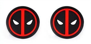 Силіконові накладки на стіки Deadpool для геймпадів Sony DualShock PS4 / DualSense PS5 / Xbox Series|One (2шт.) 408053967 0815 фото