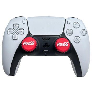 Силіконові накладки на стіки Coca Cola (Red) для геймпадів Sony DualShock PS4 / DualSense PS5 / Xbox Series|One / Pro Controller (2шт.) 1393 фото