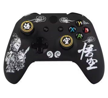 Якісний захисний силіконовий чохол Black Myth: Wukong (White) для геймпаду Xbox Series X|S + накладки на стіки 1412 фото
