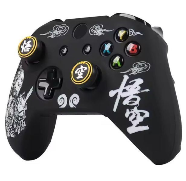 Качественный защитный силиконовый чехол Black Myth: Wukong (White) для геймпада Xbox Series X|S + накладки на 1412 фото