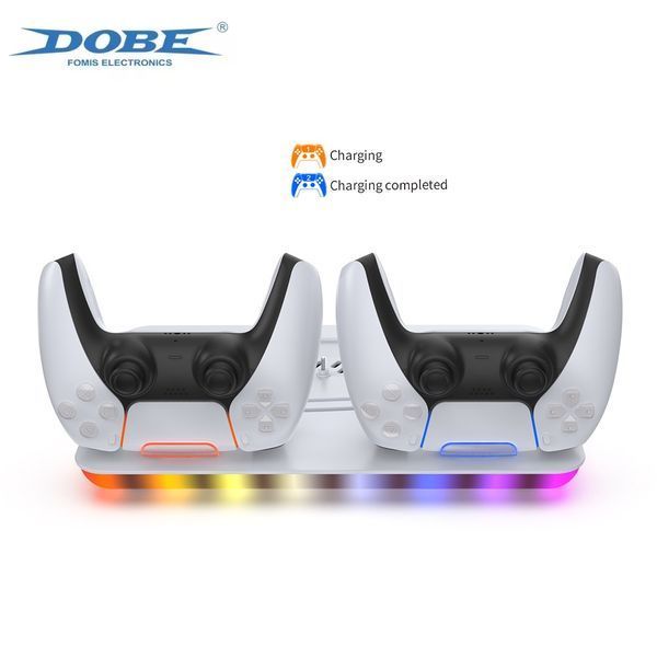 Многофункциональная док-станция DOBE TP5-35103 для Sony PlayStation 5 SLIM (Blu-ray/Digital) с LED зарядкой для 2-х геймпадов Dualsense и охлаждением консоли 1495 фото