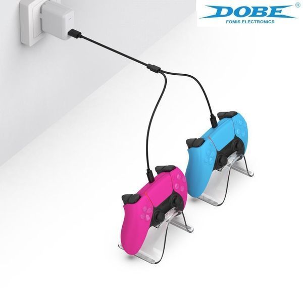 Подвійний зарядний кабель DOBE TP5-2519 Type-C (80см) для DualSense PS5 та для Sony PlayStation VR2 Sense 1261 фото