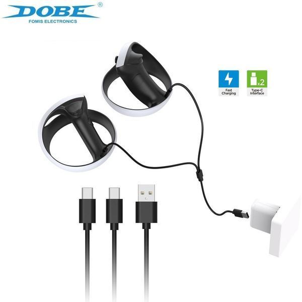 Подвійний зарядний кабель DOBE TP5-2519 Type-C (80см) для DualSense PS5 та для Sony PlayStation VR2 Sense 1261 фото
