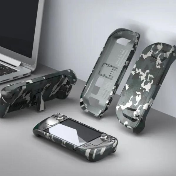 Захисний двосторонній чохол з підставкою JYS (Camouflage) для портативної ігрової консолі Valve Steam Deck / Steam Deck OLED 1382 фото