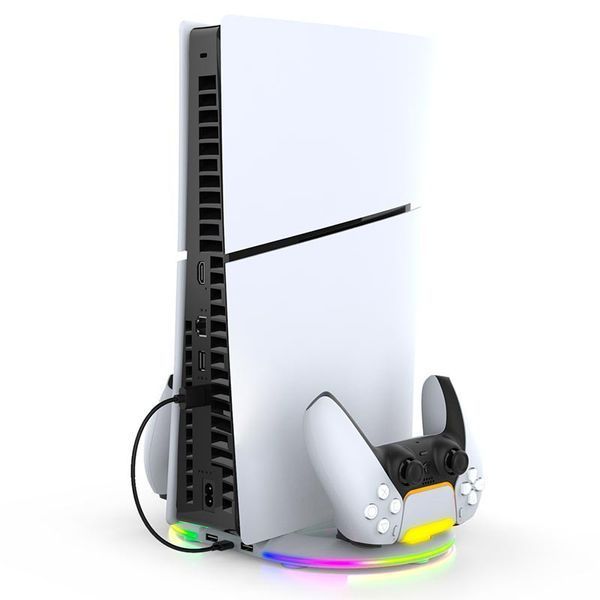 Зарядная станция подставка iPega PG-P5S045 для Sony PlayStation 5 PRO / Slim (Disc|Digital Edition) и DualSense с RGB + крепление для наушников (PS5) 1501 фото