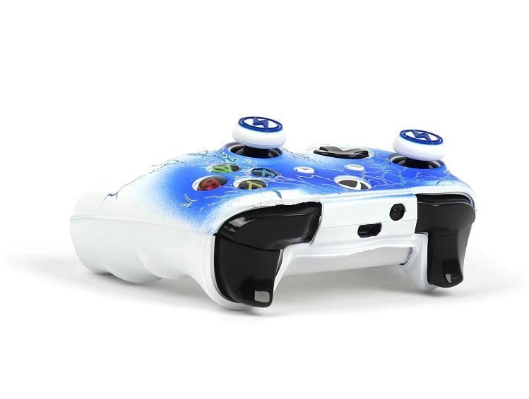 Якісний захисний силіконовий чохол Blue Lightning для геймпаду Xbox Series X|S + накладки на стіки 1427 фото