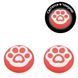 Силіконові накладки на стіки які світяться в темряві Paws Heart (Red) для геймпадів Sony DualShock PS4 / DualSense PS5 / Xbox 1060 фото