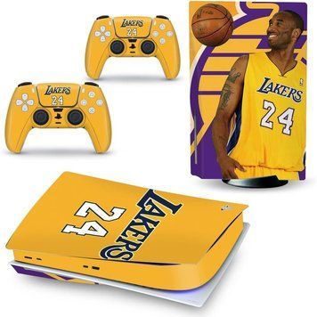 Комплект вінілових наліпок Lakers: Kobe Bryant для Sony PlayStation 5 Blu-ray та Dualsense 0960 фото