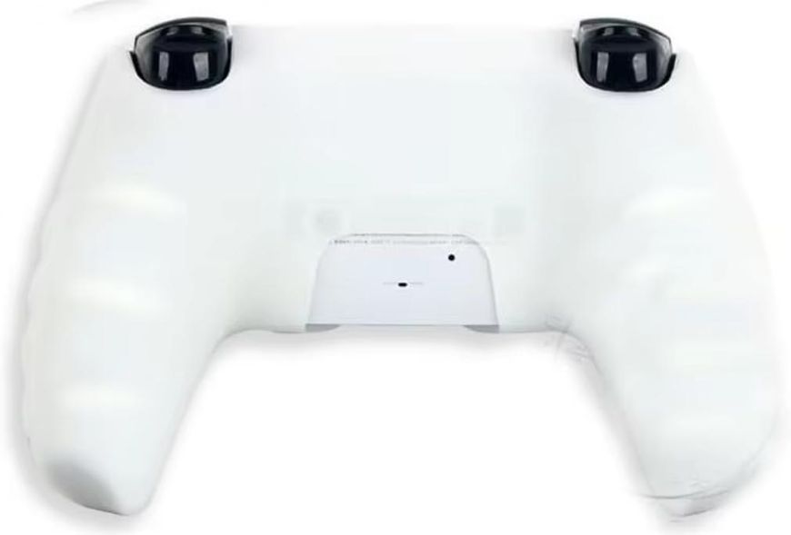 Якісний люмінесцентний захисний силіконовий чохол Rubber Protective (White/Red) для геймпада DualSense Sony PlayStation 5 (PS5) 1358 фото