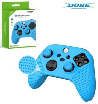 Захисний силіконовий чохол Dobe TYX-0626 Blue для геймпаду Xbox Series X|S + накладки на стіки 1264 фото