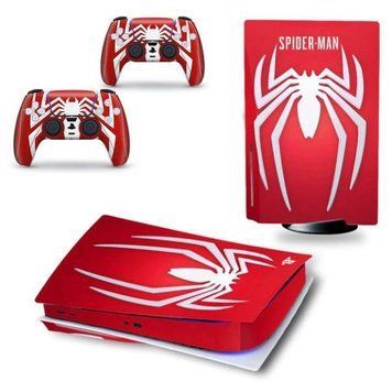 Комплект вінілових наліпок Spider-Man для Sony PlayStation 5 Blu-ray та Dualsense 0961 фото