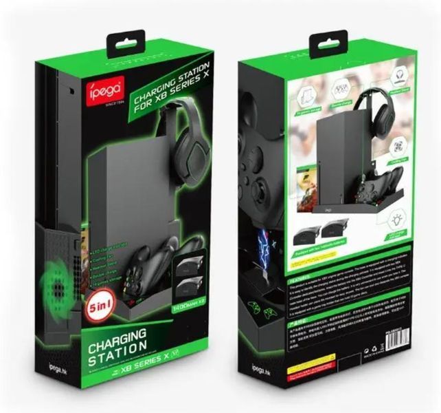 Багатофункціональна зарядна станція 5в1 iPega PG-XBX013 для XBOX Series X з LED-індикацією заряду 1265 фото