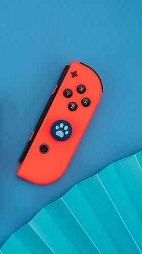 Силіконові накладки на стіки Лапки (Blue) для Nintendo Switch / Switch OLED / Switch LITE (2шт.) 1114 фото
