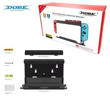 Металеве настінне кронштейн кріплення DOBE TNS-3118 для док-станції Nintendo Switch + Switch OLED + стелаж для 28 ігрових 1313 фото