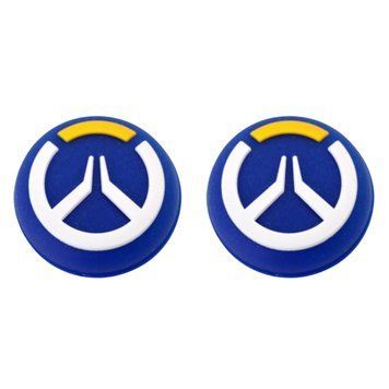 Силіконові накладки на стіки Overwatch (Blue) для геймпадів Sony DualShock PS4 / DualSense PS5 / Xbox Series|One (2шт.) 0876 фото