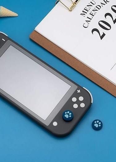Силіконові накладки на стіки Лапки (Blue) для Nintendo Switch / Switch OLED / Switch LITE (2шт.) 1114 фото