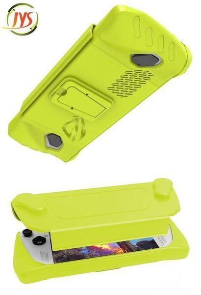 Защитный двухсторонний чехол с подставкой JYS (Yellow) для портативной игровой консоли Asus Rog Ally 1388 фото