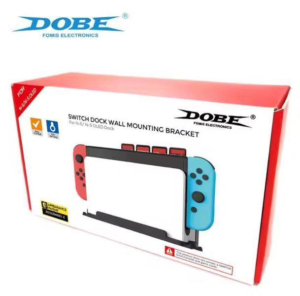 Металеве настінне кронштейн кріплення DOBE TNS-3118 для док-станції Nintendo Switch + Switch OLED + стелаж для 28 ігрових 1313 фото