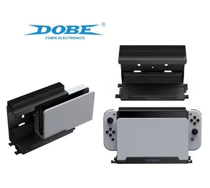 Металеве настінне кронштейн кріплення DOBE TNS-3118 для док-станції Nintendo Switch + Switch OLED + стелаж для 28 ігрових 1313 фото