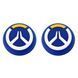 Силіконові накладки на стіки Overwatch (Blue) для геймпадів Sony DualShock PS4 / DualSense PS5 / Xbox Series|One (2шт.) 0876 фото 1