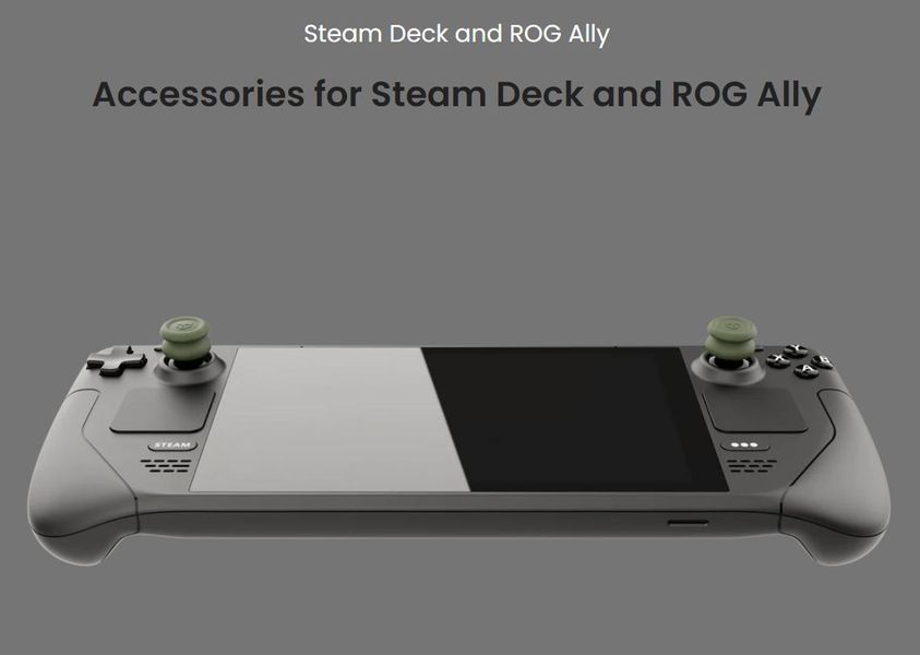 Накладки на стіки Skull & Co. (6в1) для ігрової приставки Steam Deck / ASUS ROG Ally / Steam Deck OLED (Green) 425940090 0964 фото