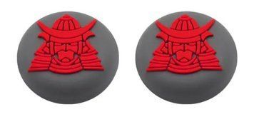 Силіконові накладки на стіки Ghost of Tsushima (Grey/Red) для геймпадів Sony DualShock PS4 / DualSense PS5 / Xbox Series|One 0819 фото
