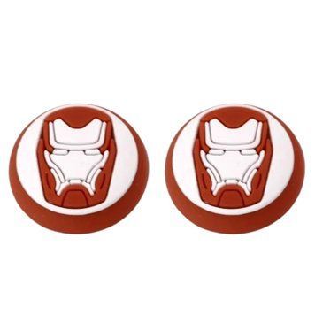 Силіконові накладки на стіки IronMan III для геймпадів Sony DualShock PS4 / DualSense PS5 / Xbox Series|One (2шт.) 0877 фото