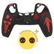 Защитный силиконовый чехол Deadpool для геймпада Sony DualSense (PS5) + в подарок накладки на стики 1216 фото 1