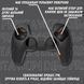 Комплект 5в1: Якісний захисний силіконовий чохол Embossed Black для геймпада DualSense Sony PlayStation 5 (PS5) + 4 накладки на 1015 фото 2