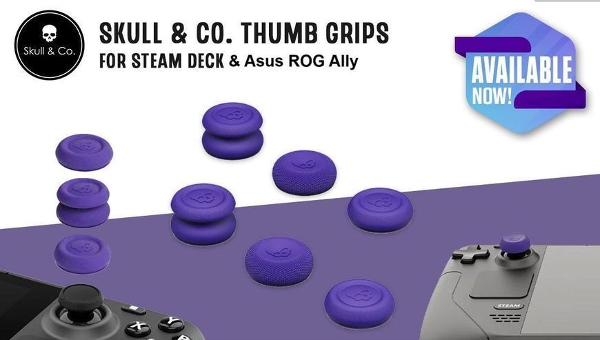 Накладки на стики Skull & Co. (6в1) для игровой приставки Steam Deck / ASUS ROG Ally / Steam Deck OLED (Purple) 0965 фото
