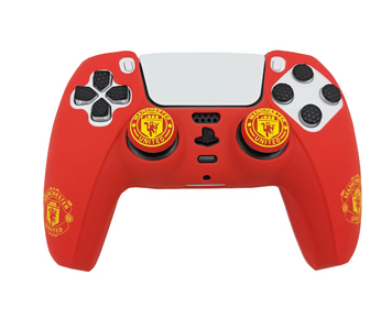 Захисний силіконовий чохол Manchester United для геймпаду Sony DualSense (PS5) + в подарунок накладки на стіки 1476 фото