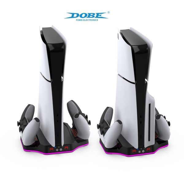 Багатофункціональна зарядна станція DOBE TP5-3583 з охолодженням та RGB для Sony PlayStation 5 SLIM 1268 фото
