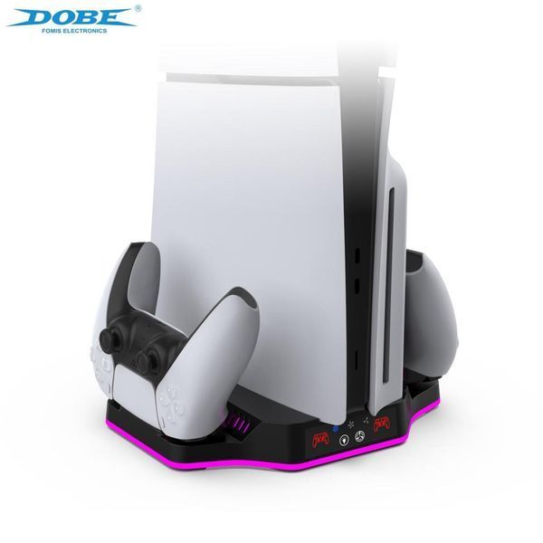 Багатофункціональна зарядна станція DOBE TP5-3583 з охолодженням та RGB для Sony PlayStation 5 SLIM 1268 фото