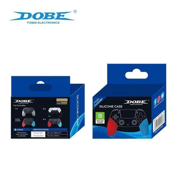 Силіконові рукоятки Dobe TY-3820 (2шт.|White) для геймпадів Sony DualSense PS5 / Xbox Series / Sony DualShock PS4 / Pro Controller 1116 фото