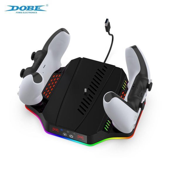 Багатофункціональна зарядна станція DOBE TP5-3583 з охолодженням та RGB для Sony PlayStation 5 SLIM 1268 фото