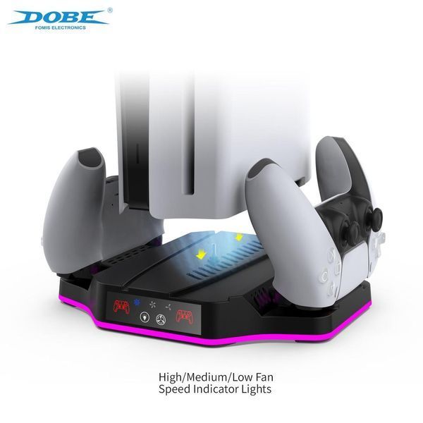 Багатофункціональна зарядна станція DOBE TP5-3583 з охолодженням та RGB для Sony PlayStation 5 SLIM 1268 фото