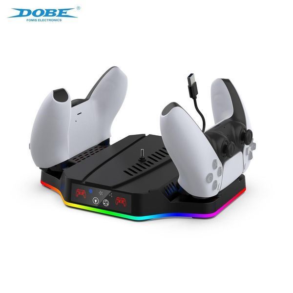 Багатофункціональна зарядна станція DOBE TP5-3583 з охолодженням та RGB для Sony PlayStation 5 SLIM 1268 фото