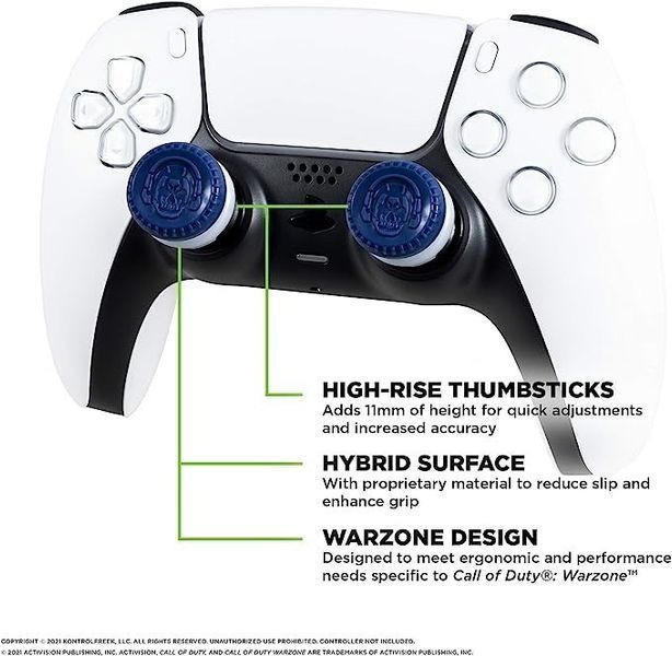 Накладки на стики KontrolFreek Call of Duty WARZONE для Sony DualSense PS5 / DualShock PS4 0684 фото